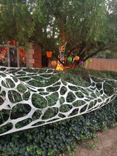Load image into Gallery viewer, Halloween decor spider web, outdoor, indoor, reusable, party