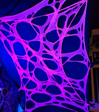 Load image into Gallery viewer, Blacklight Spider Webs - choose color
