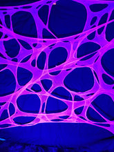 Load image into Gallery viewer, Blacklight Spider Webs - choose color