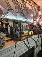 Load image into Gallery viewer, Black spider webs,Halloween decoration, outdoor, indoor, reusable, party, window, door