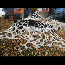 Load image into Gallery viewer, Halloween decor spider web, outdoor, indoor, reusable, party