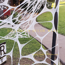 Load image into Gallery viewer, Black spider webs,Halloween decoration, outdoor, indoor, reusable, party, window, door